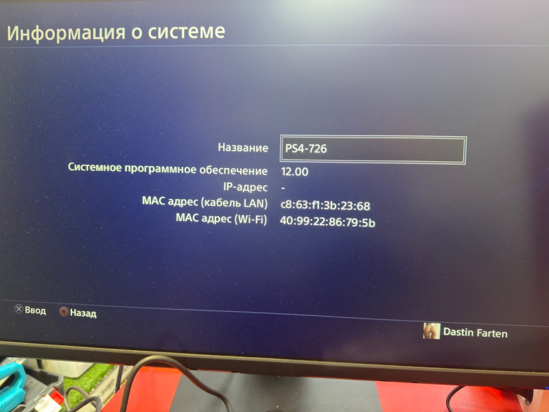 Игровая приставка Sony PS 4 шитая